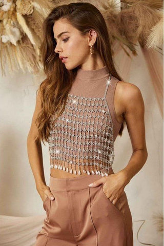 Glitter Cami Top | Swank Boutique