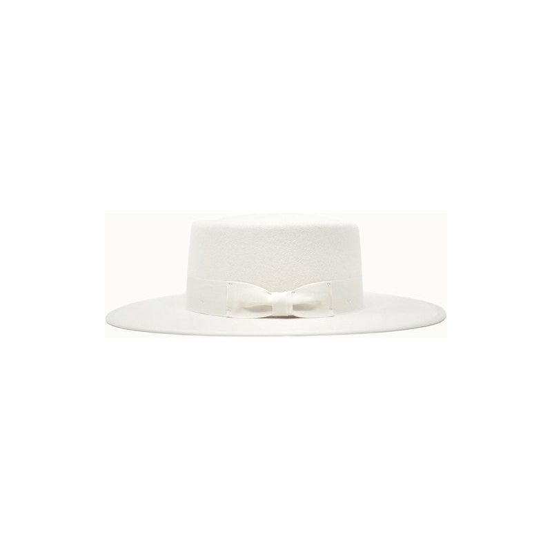 Vida Ivory Felt Gambler Hat | Swank Boutique
