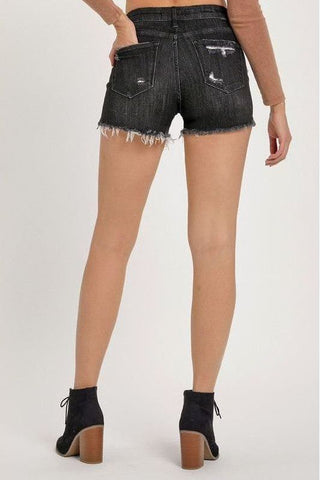 Mid Rise Patched Short | Swank Boutique