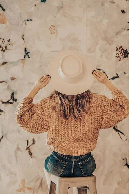 Vida Ivory Felt Gambler Hat | Swank Boutique