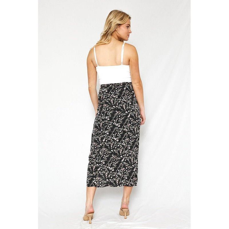Margo Floral Midi Skirt | Swank Boutique