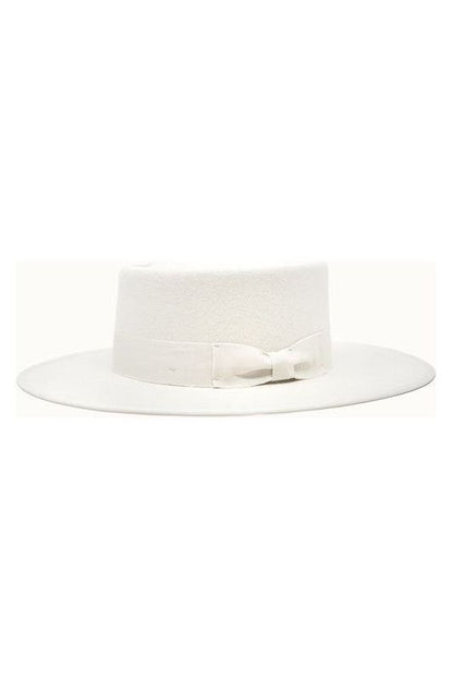 Vida Ivory Felt Gambler Hat | Swank Boutique