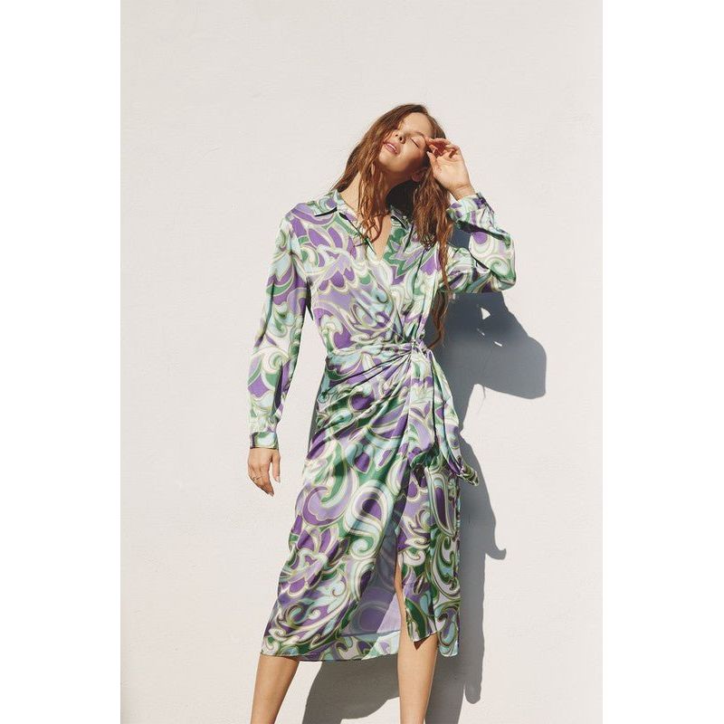 Groovy Girl Midi Shirt Wrap Dress | Swank Boutique