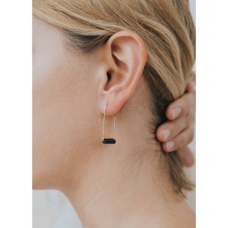Black Onyx Earring | Swank Boutique