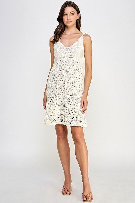 Ellie Crochet Mini Dress | Swank Boutique