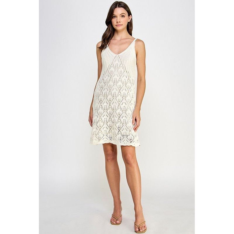 Ellie Crochet Mini Dress | Swank Boutique