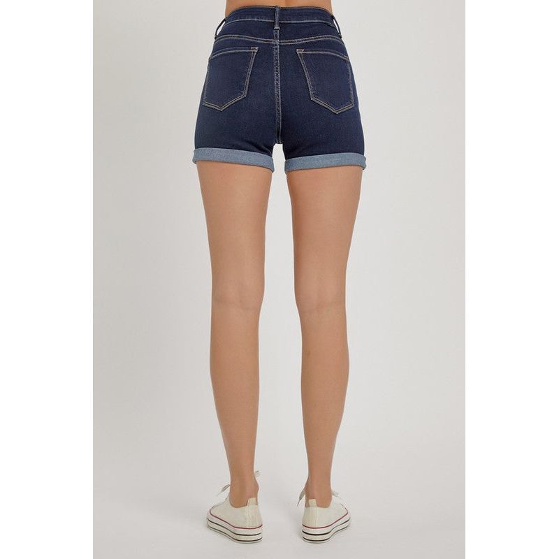 High Rise Double Roll Short | Swank Boutique