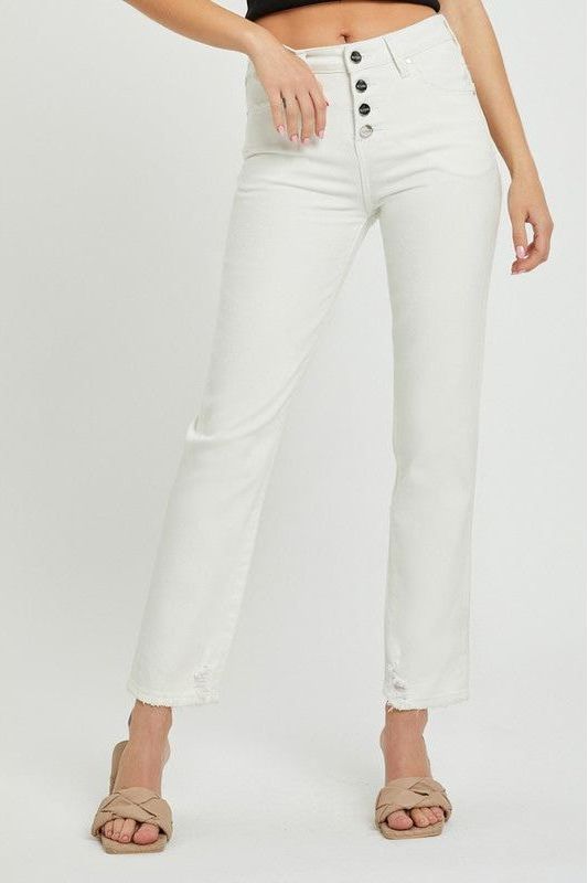 Mid-Rise Tummy Control Tapered Pant | Swank Boutique