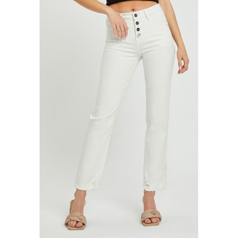 Mid-Rise Tummy Control Tapered Pant | Swank Boutique