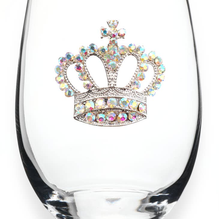The Crown Jewel Wine Glass | Swank Boutique
