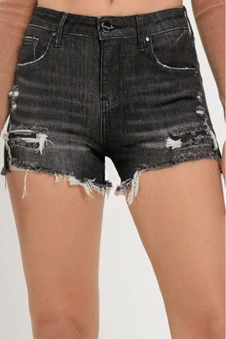 Mid Rise Patched Short | Swank Boutique