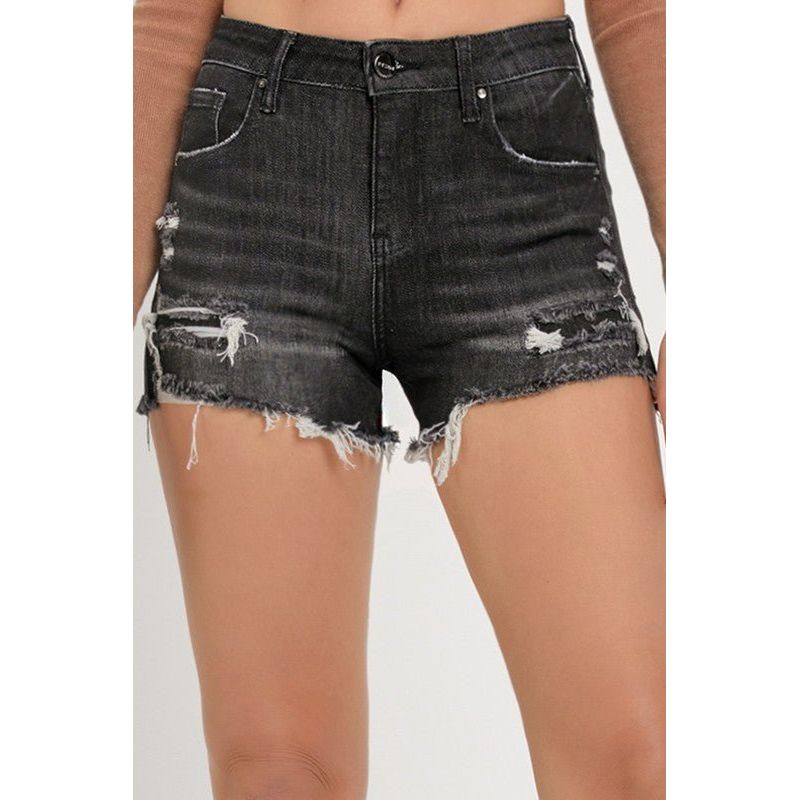 Mid Rise Patched Short | Swank Boutique