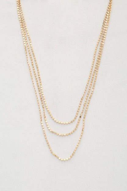 Coin Link Layered Necklace | Swank Boutique