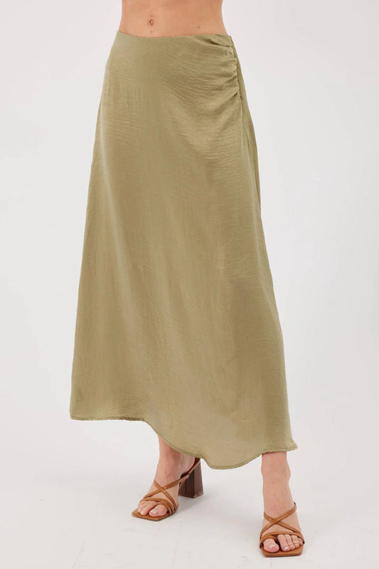 Jana Sage Midi Skirt | Swank Boutique