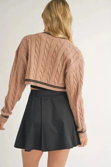 Jessica Cable Knit Cardigan | Swank Boutique