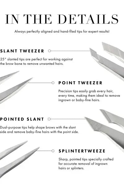 Mini Slant Tweezer - Stainless (Copy) | Swank Boutique