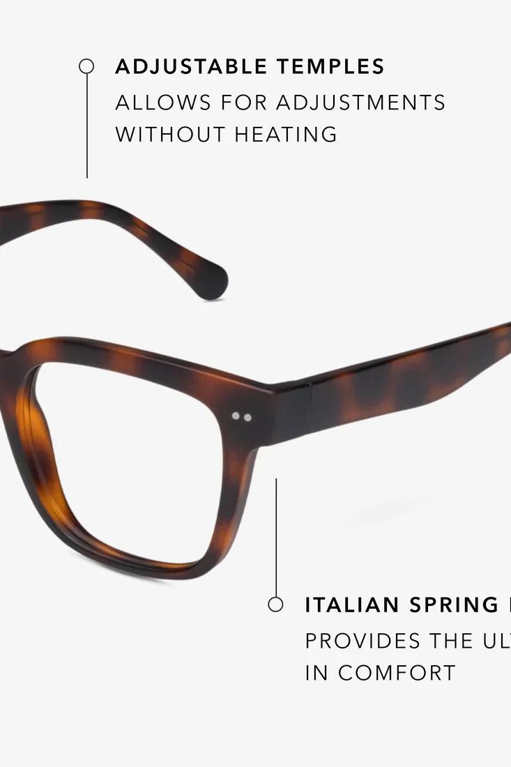 Laurel M Blue Light Readers - Tortoise | Swank Boutique