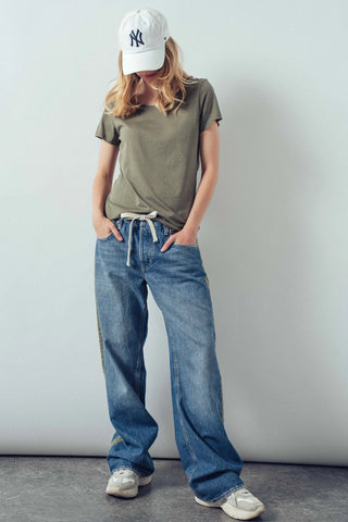 Utility Stripe Denim