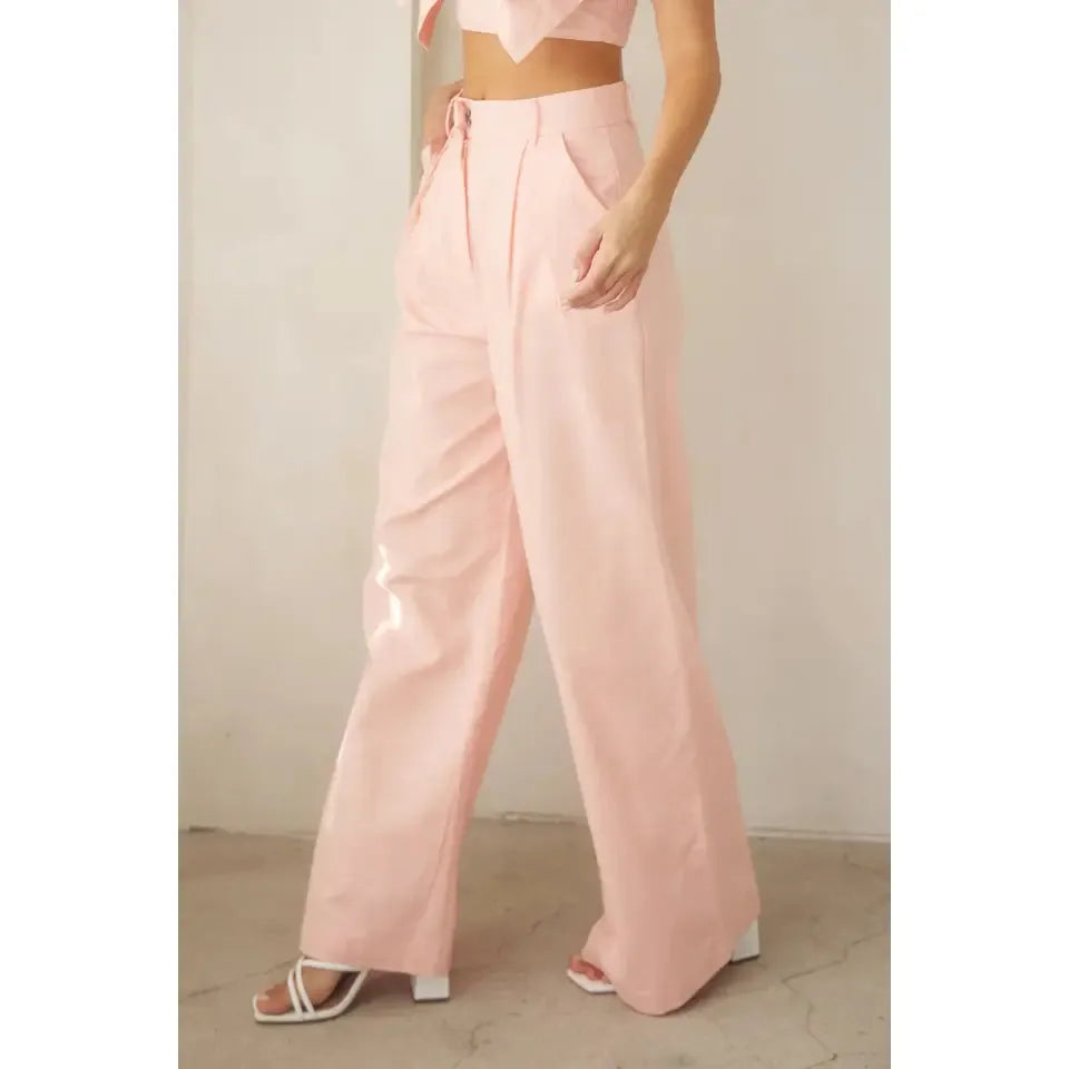 Lexi Pleated Linen Pants | Swank Boutique