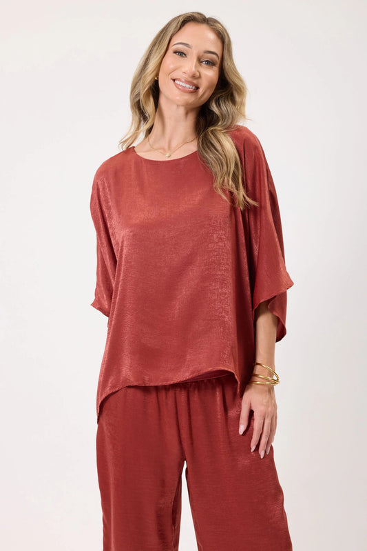 Lindsay Top - Nutmeg | Swank Boutique