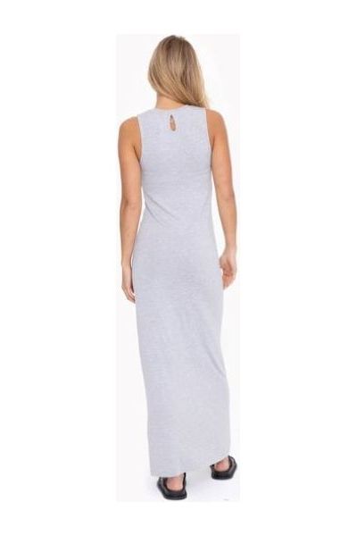 keyhole back maxi dress Lady Black Tie - Mono Bloom Maxi Dress With Keyhole Back
