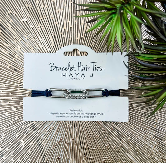 Crystal Bracelet Silver Hair Square