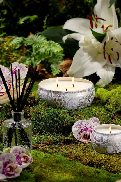Petite Decorative Tin Candle - Mokara | Swank Boutique