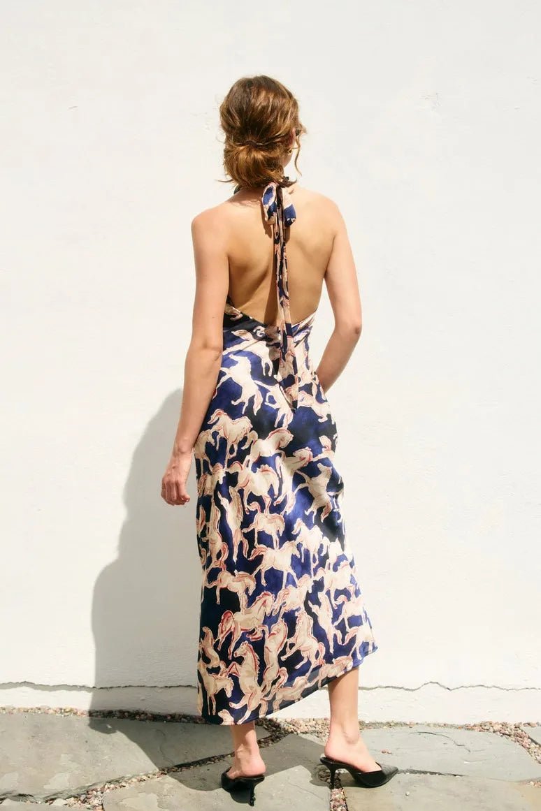 Exquisite Halter Maxi Dress | Swank Boutique