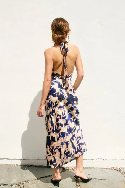 Exquisite Halter Maxi Dress | Swank Boutique