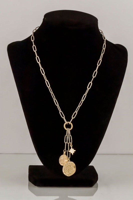 Naxos Triple Charm Necklace | Swank Boutique