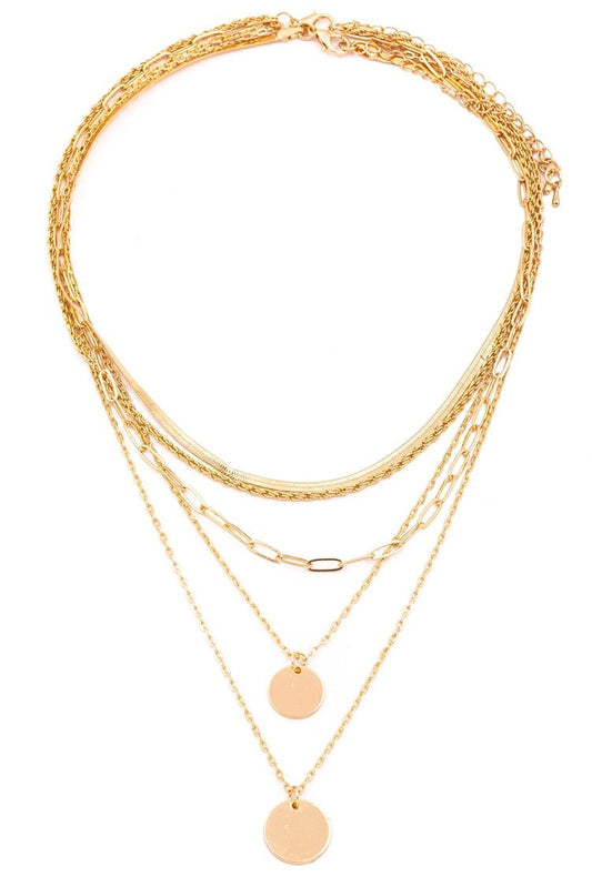 Disc Pendant Necklace | Swank Boutique