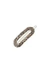 Mini Oval Barrette - Opera Silver