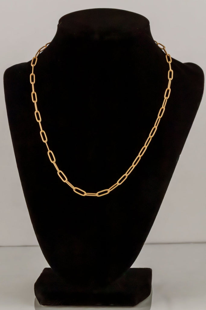 Gold Paperclip Layer Necklace | Swank Boutique