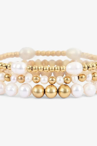 Freshwater Pearl Bracelet Set | Swank Boutique