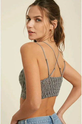 Stone Double Strap Bralette | Swank Boutique