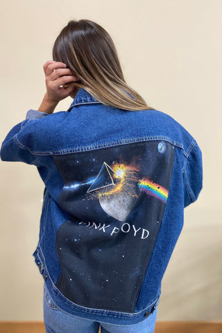 Custom Vintage Denim Jacket - Pink Floyd | Swank Boutique