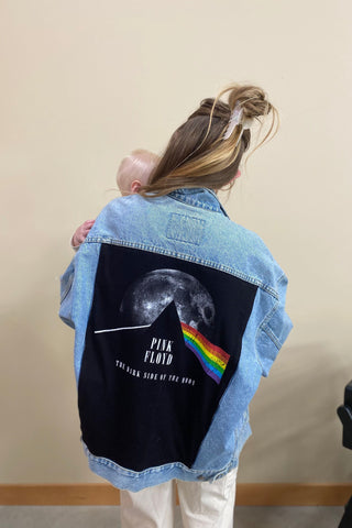 Custom Vintage Denim Jacket - Pink Floyd | Swank Boutique