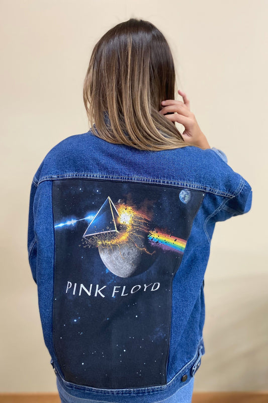 Custom Vintage Denim Jacket - Pink Floyd | Swank Boutique