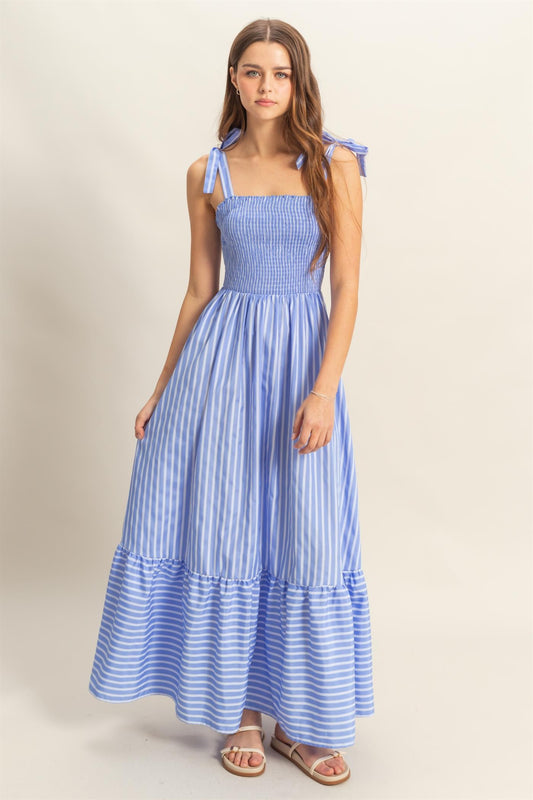 Poplin Striped Dress