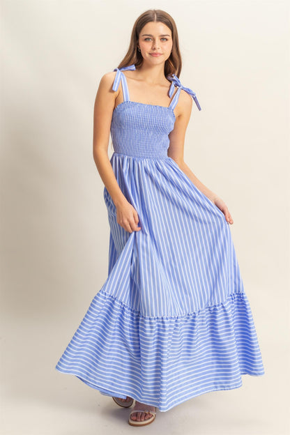 Poplin Striped Dress