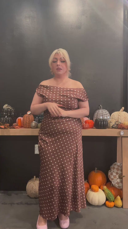 Polka Dot Maxi Dress