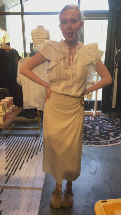 Linen Wrap Skirt