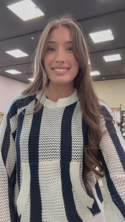 Saphire Striped Sweater