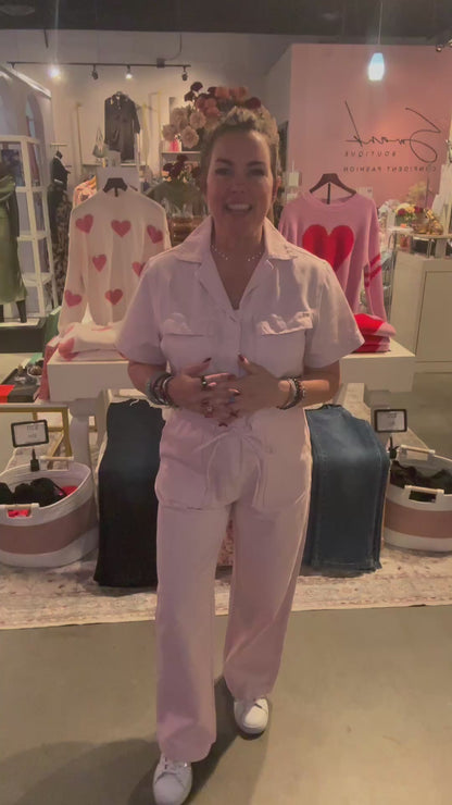 Tickle Me Pink Jumpsuit