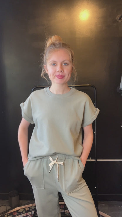 Rolled Sleeve Relaxed Tee