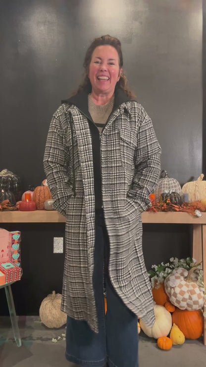 Twofer Hoodie Jacket - Black