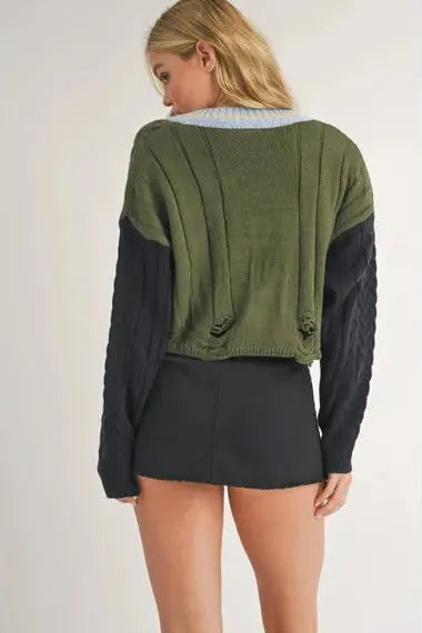 Rhiana V-Neck Long Sleeve Top | Swank Boutique