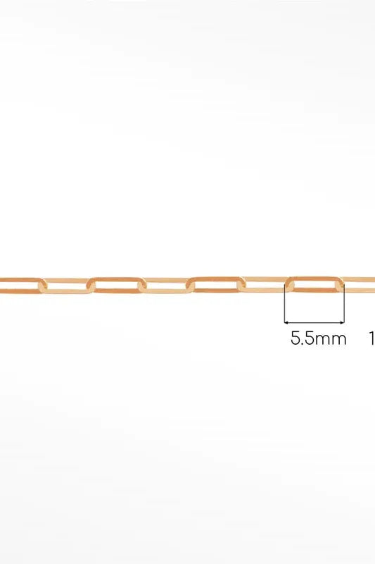 Copy of Paperclip Chain - 14K Yellow Gold | Swank Boutique