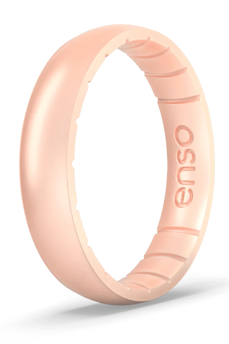 Silicone Thin Rose Gold Ring | Swank Boutique