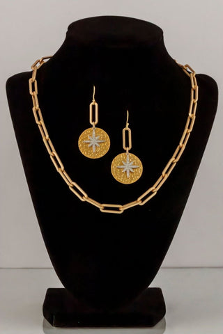 Rosemary Coin Star Earrings | Swank Boutique